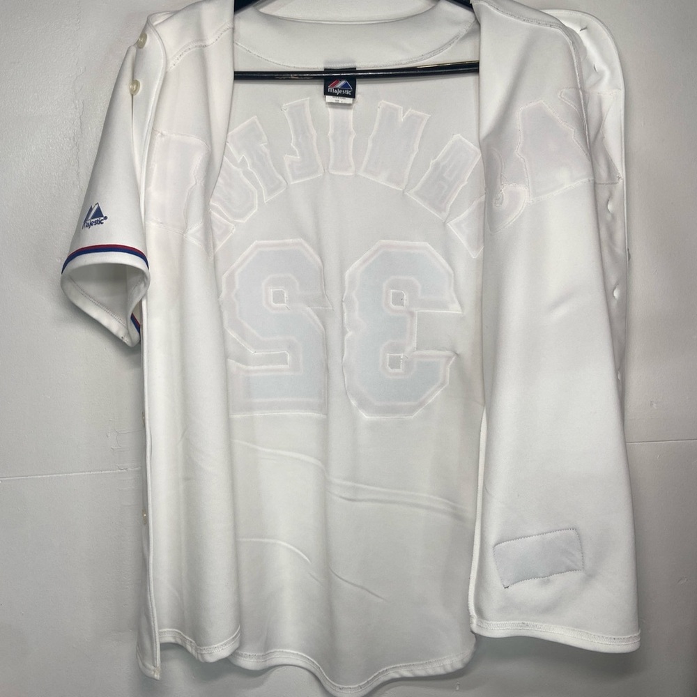 Majestic Texas Rangers Josh Hamilton 32 Jersey Mens Large Genuine Merchandise - Picture 6 of 16